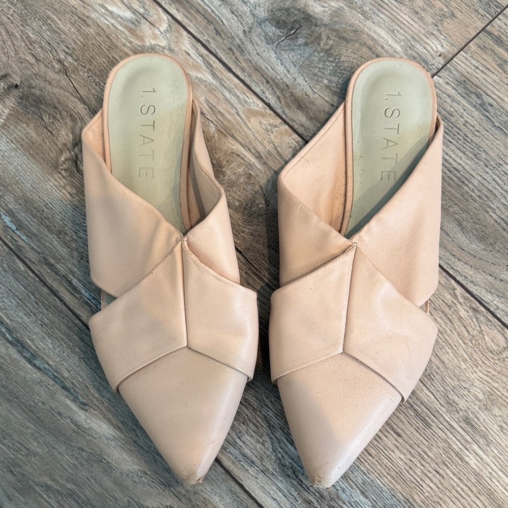 1. State Women's Tan Pink Mules